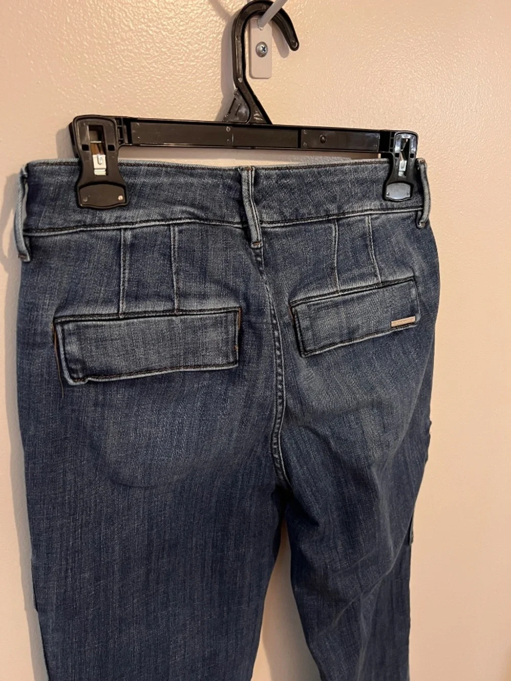 White House Black Market High-Rise Boot Cut Cargo Jeans | Size 4